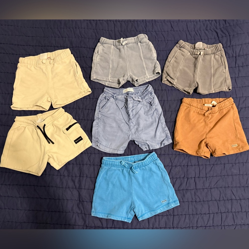 Lot of 7 Zara Kids shorts